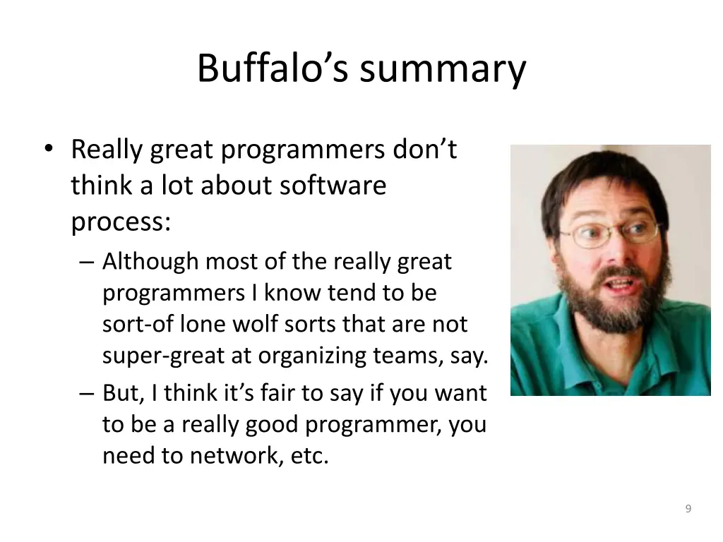 buffalo s summary