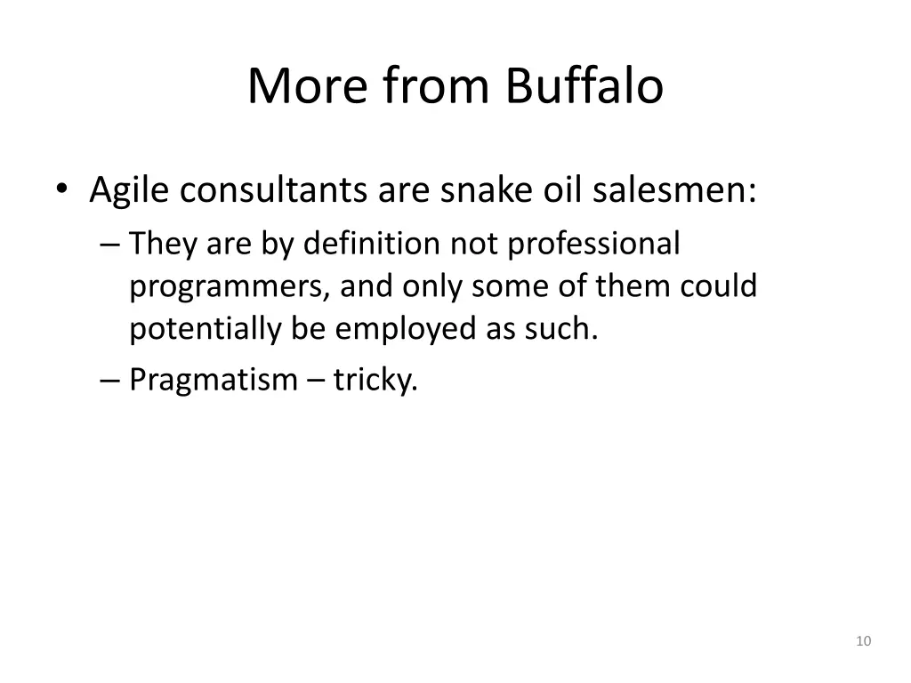 more from buffalo
