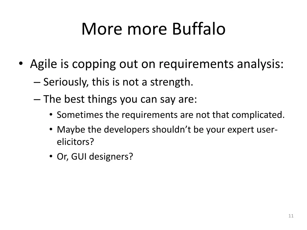 more more buffalo