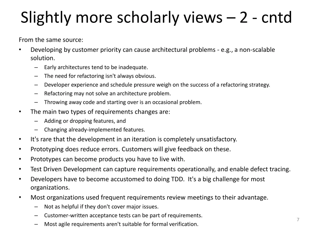 slightly more scholarly views 2 cntd