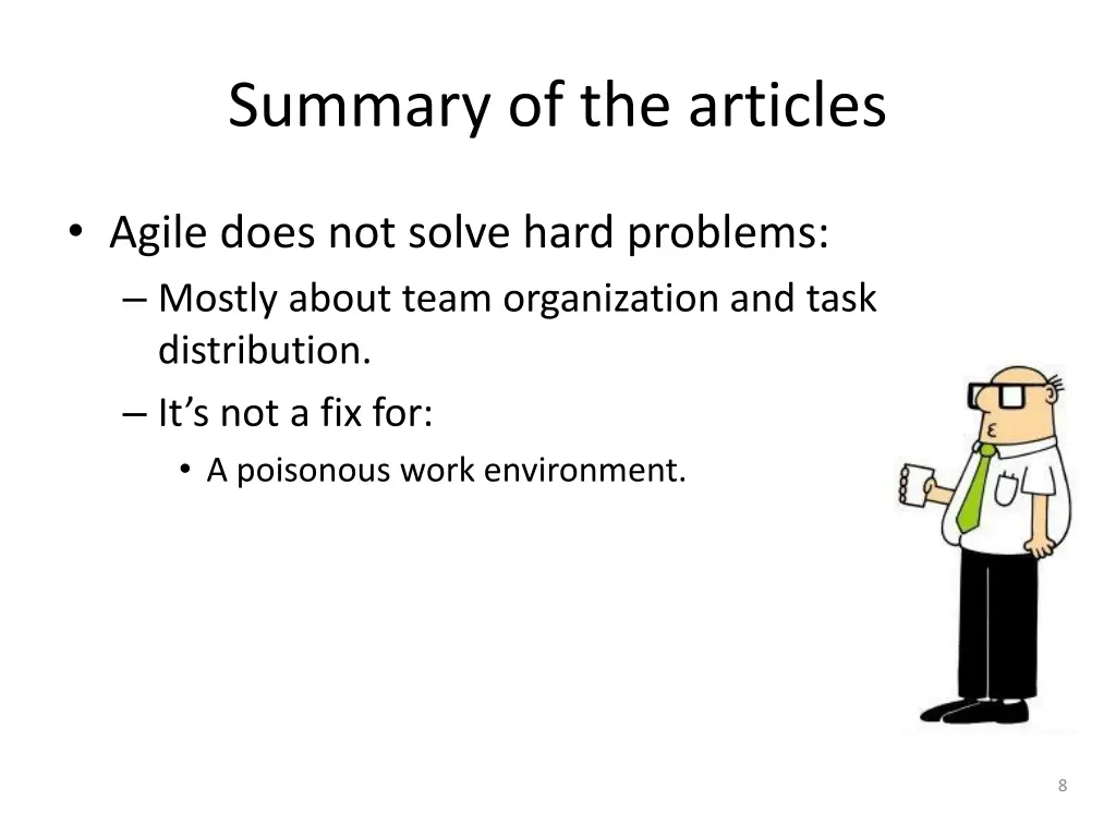 summary of the articles