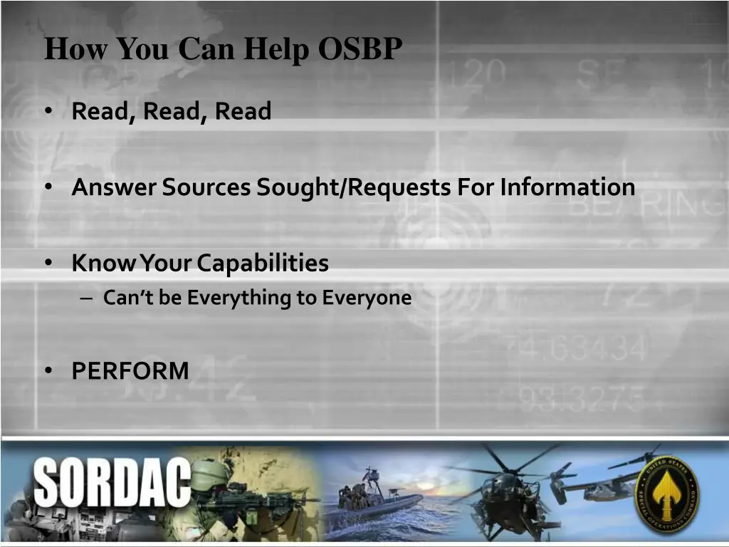 how you can help osbp