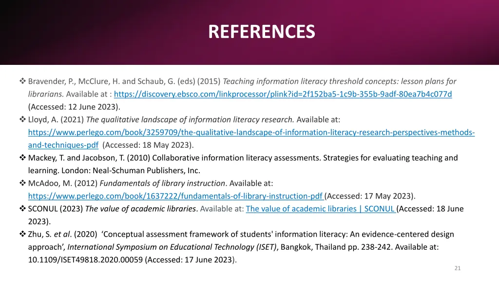 references