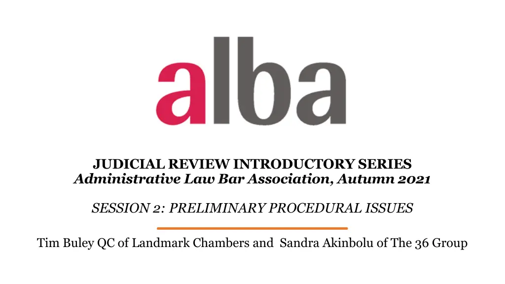 judicial review introductory series