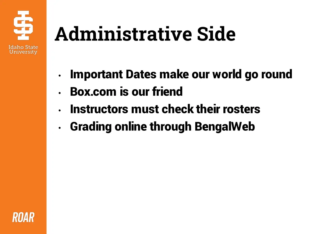 administrative side