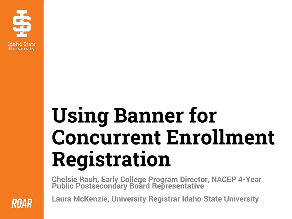 using banner for concurrent enrollment
