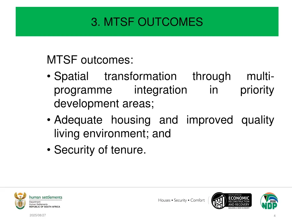 3 mtsf outcomes