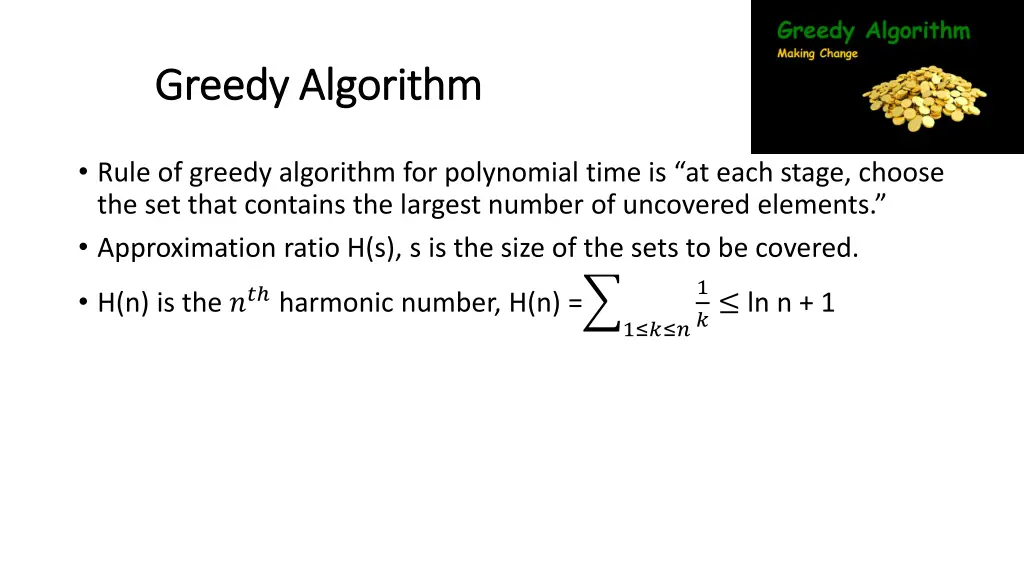 greedy algorithm greedy algorithm