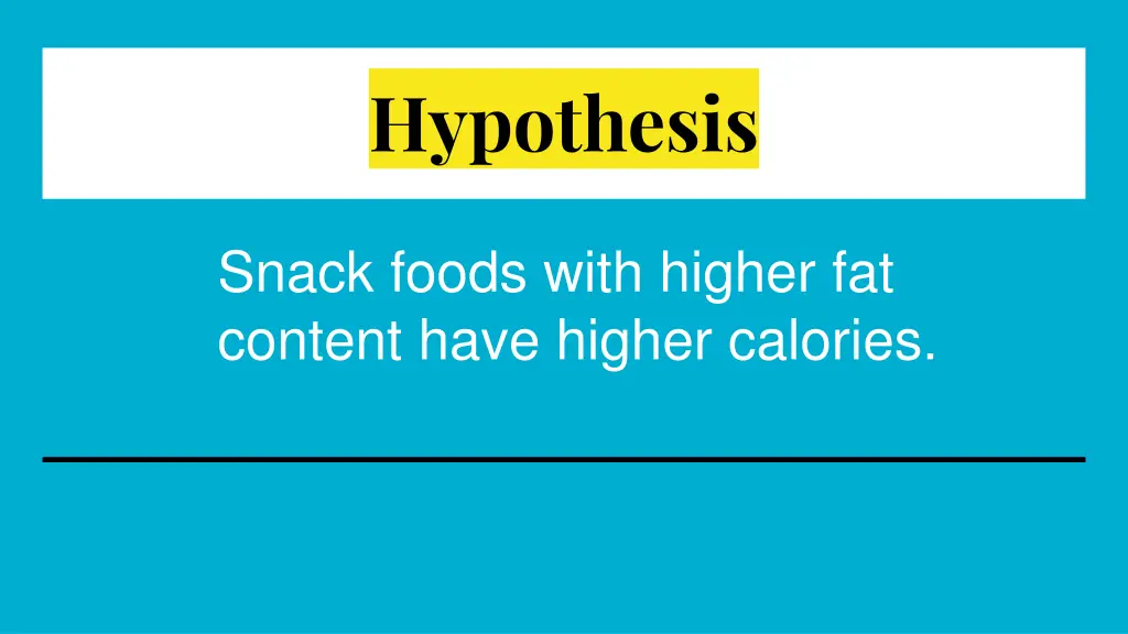 hypothesis