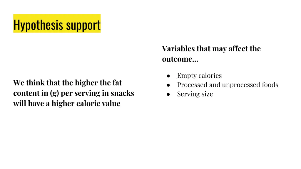 hypothesis support