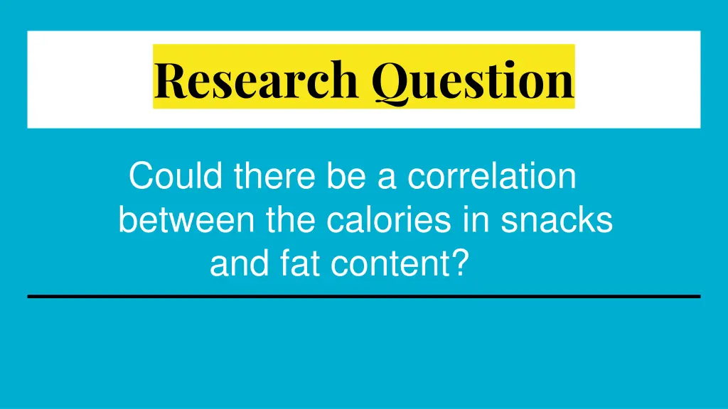 research question