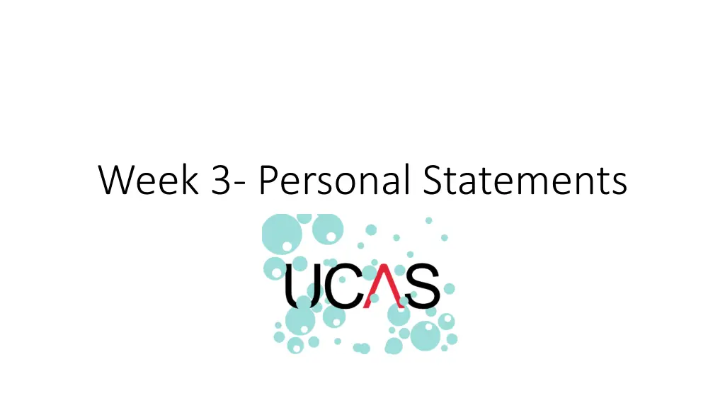 week 3 personal statements