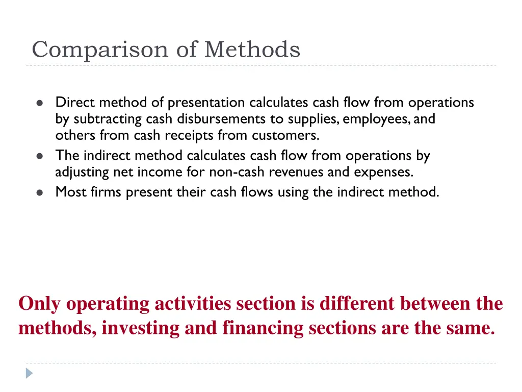 comparison of methods