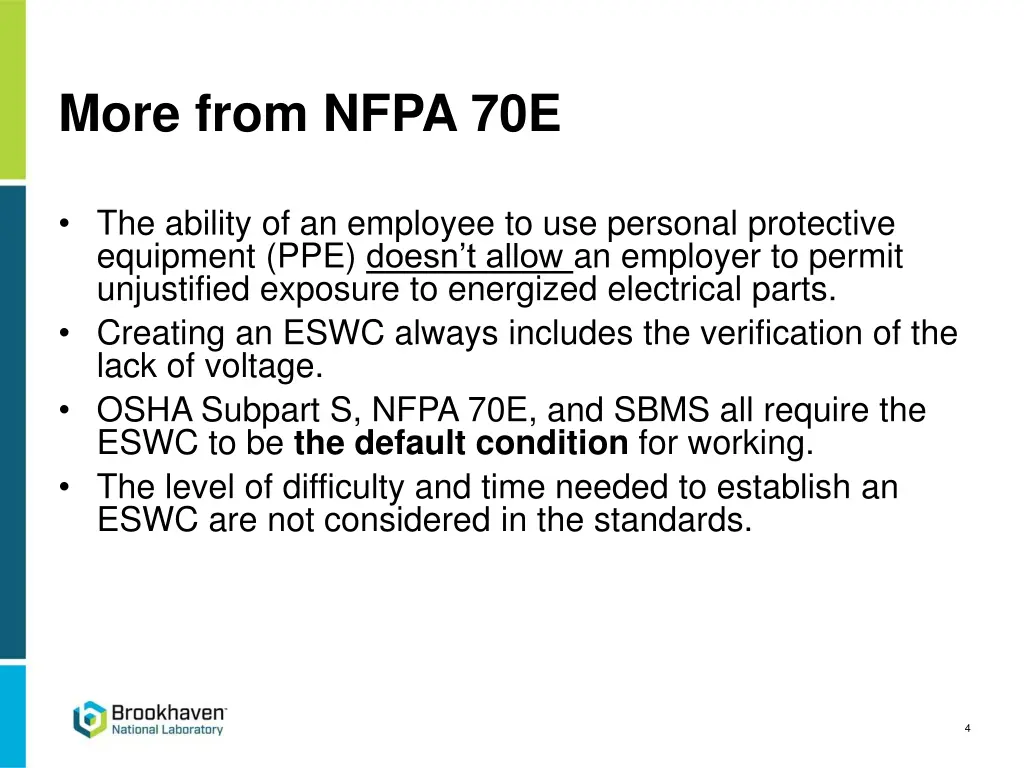 more from nfpa 70e