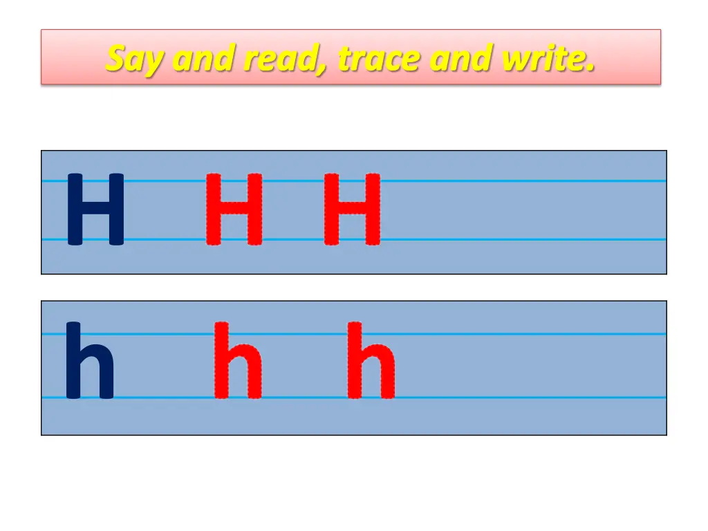 say and read trace and write