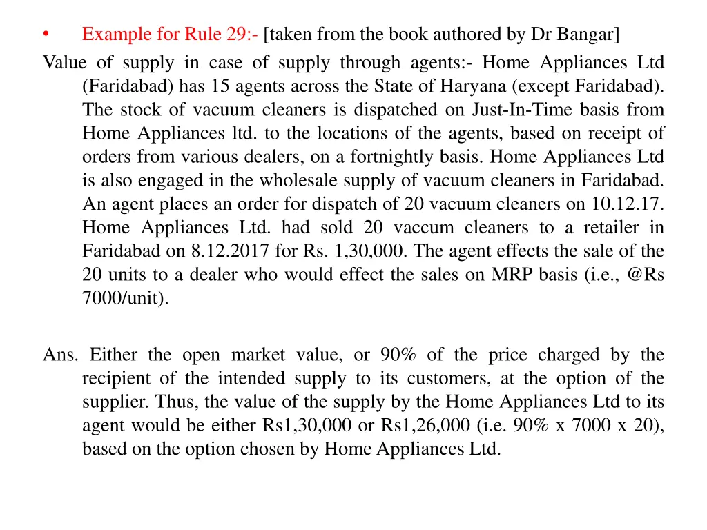 example for rule 29 taken from the book authored