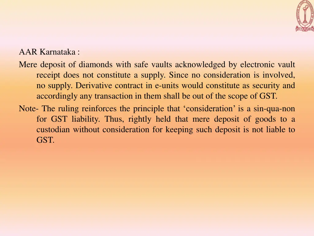 aar karnataka mere deposit of diamonds with safe