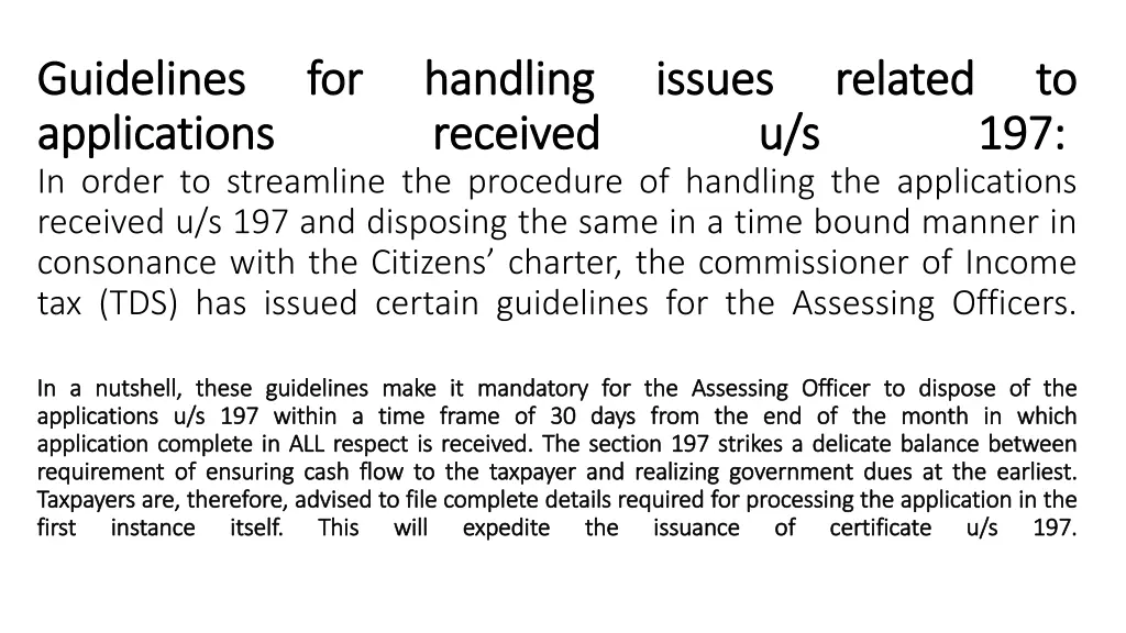 guidelines guidelines applications applications