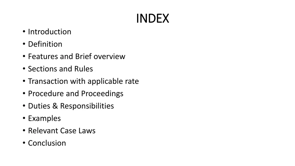 index index