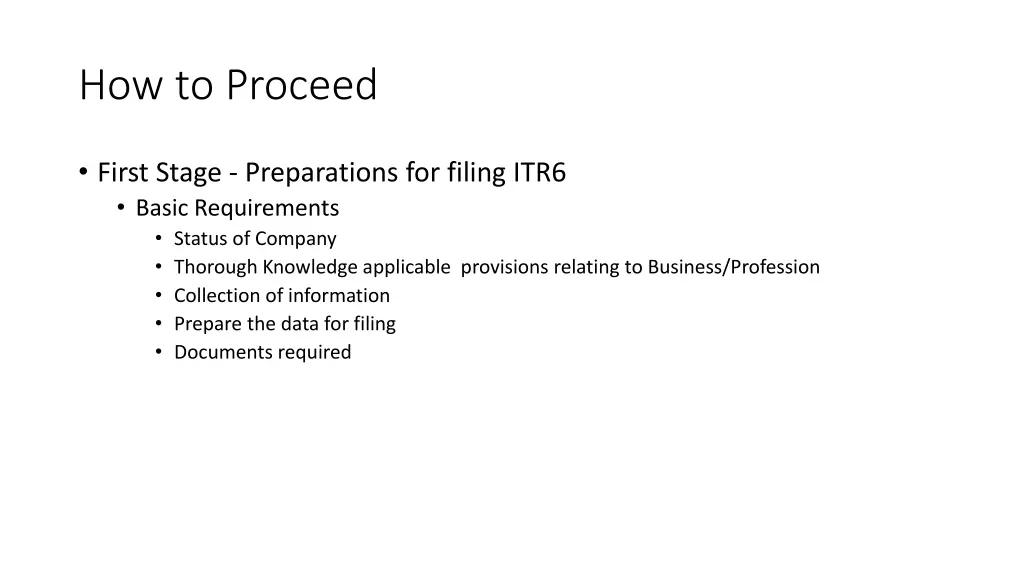 how to proceed