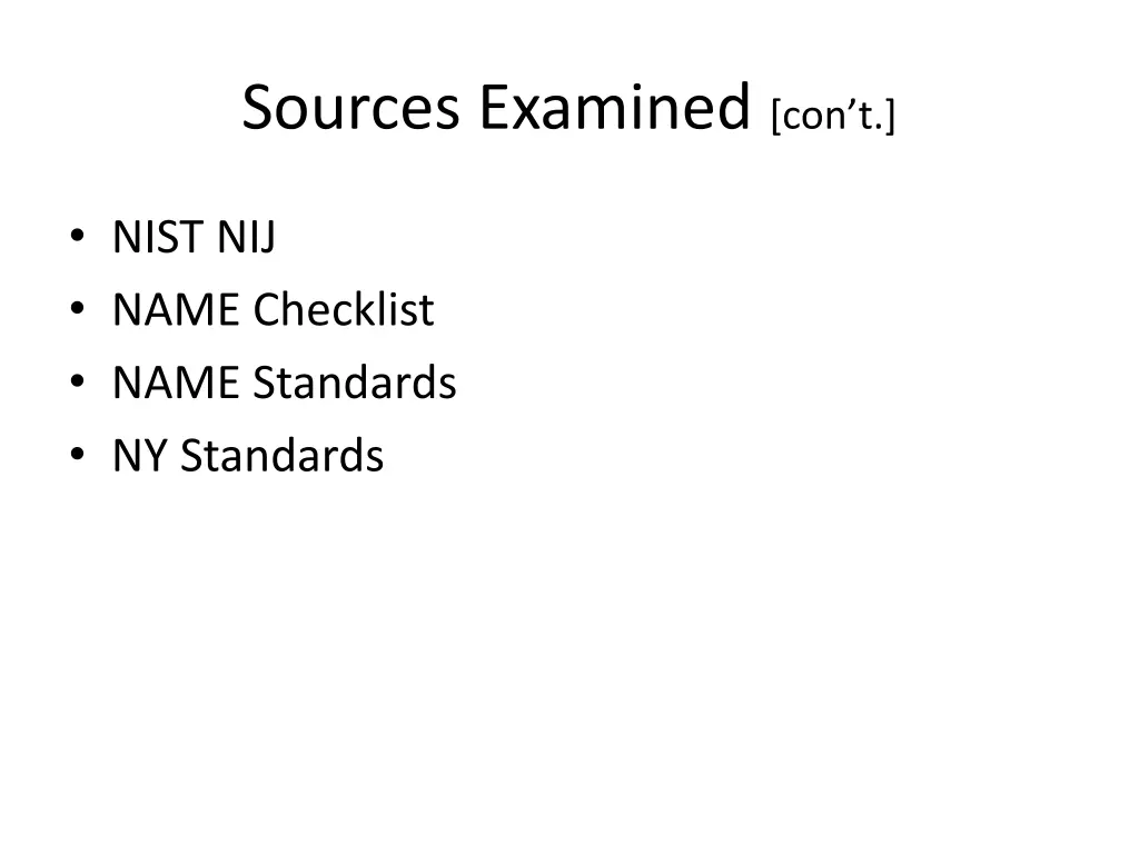 sources examined con t 1