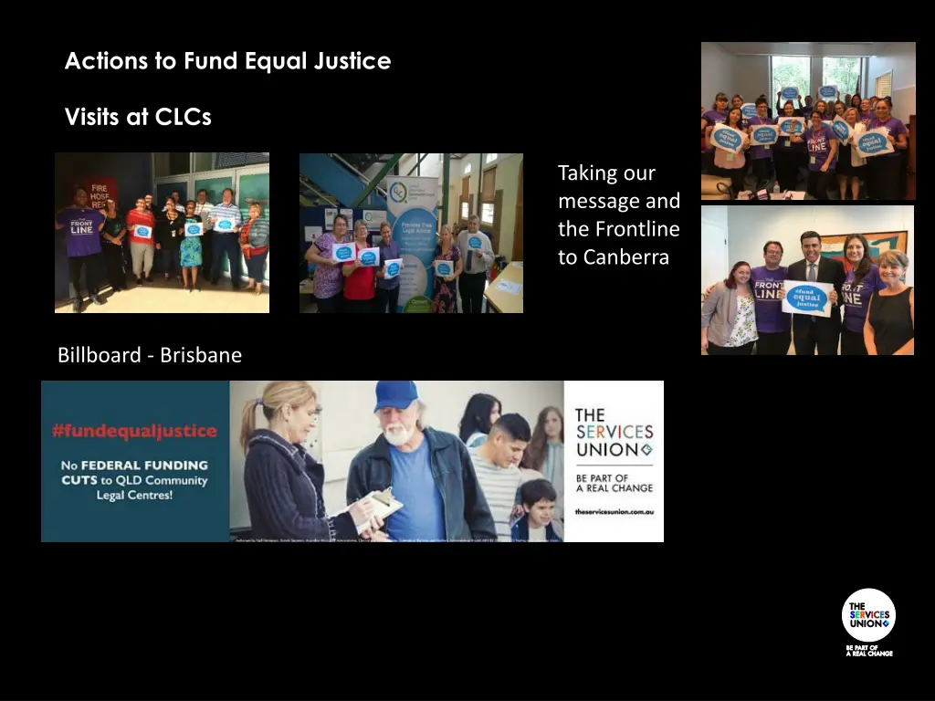 actions to fund equal justice