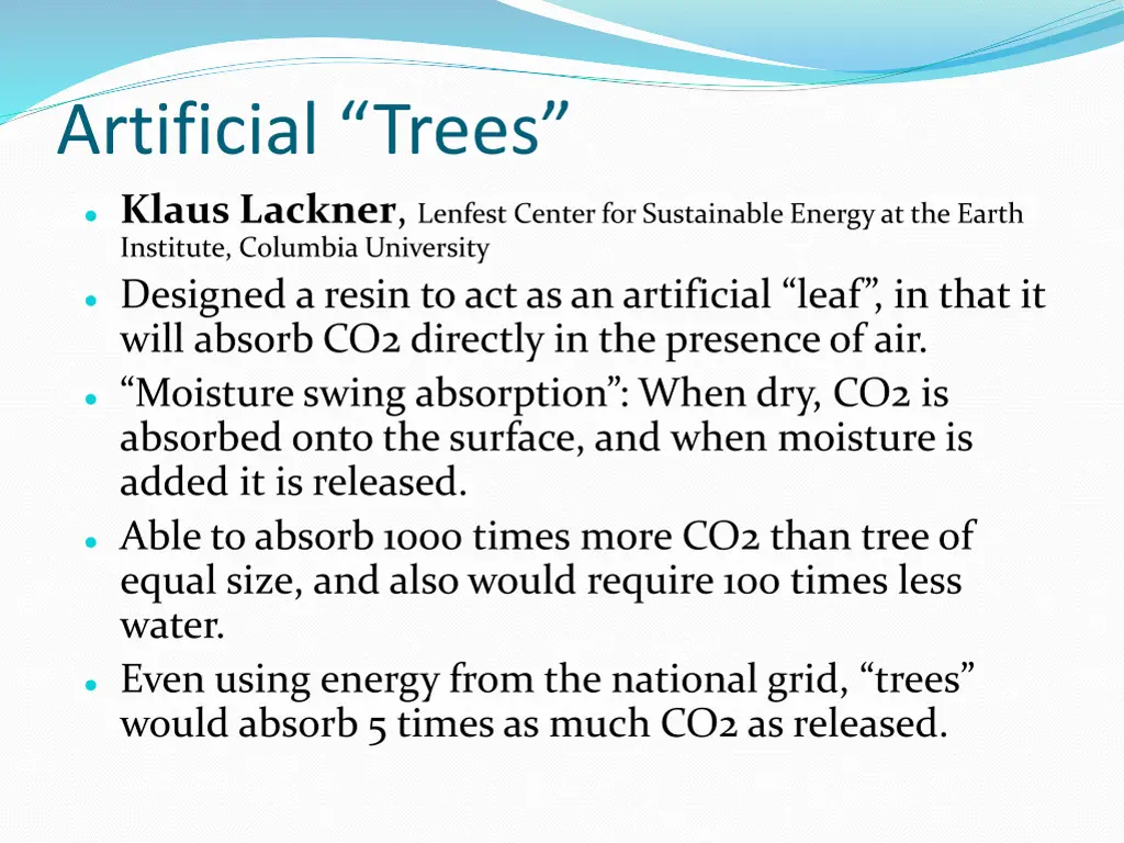 artificial trees