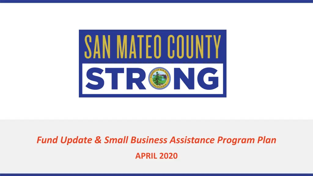fund update small business assistance program plan