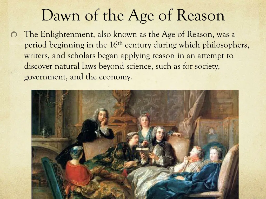dawn of the age of reason 2