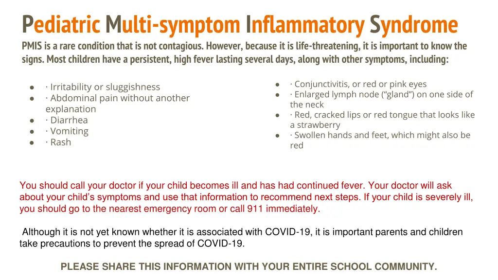 pediatric multi symptom inflammatory syndrome
