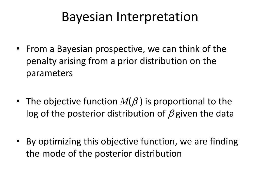 bayesian interpretation