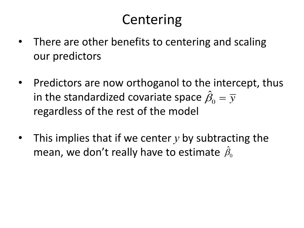 centering