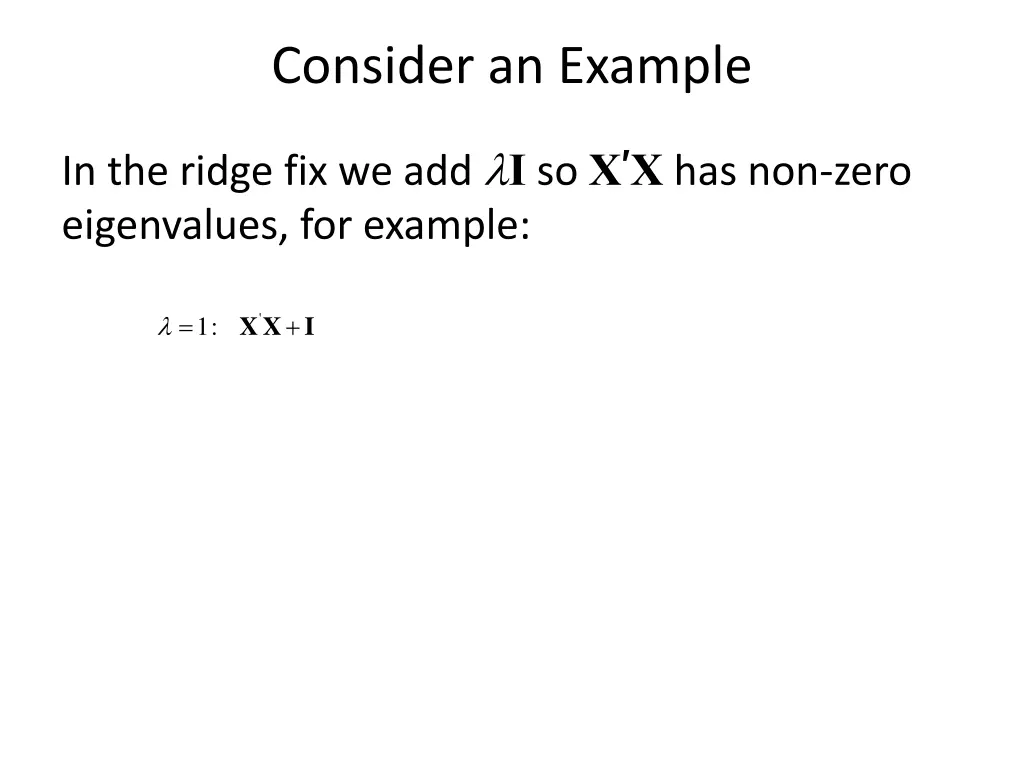 consider an example 1