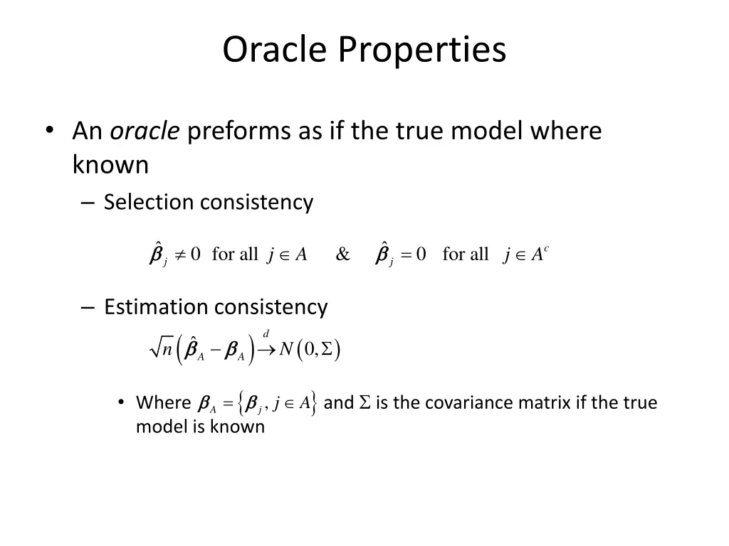 oracle properties