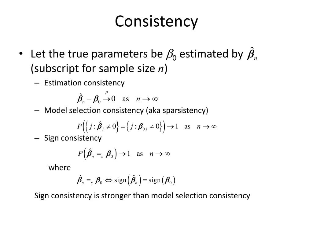 consistency