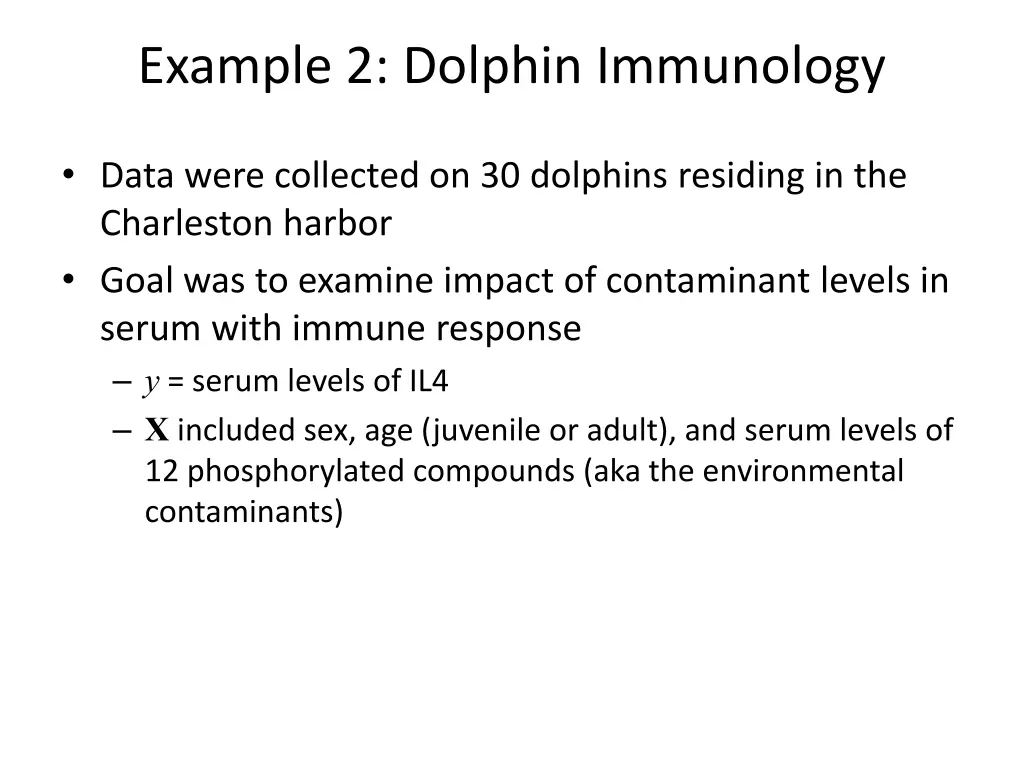 example 2 dolphin immunology
