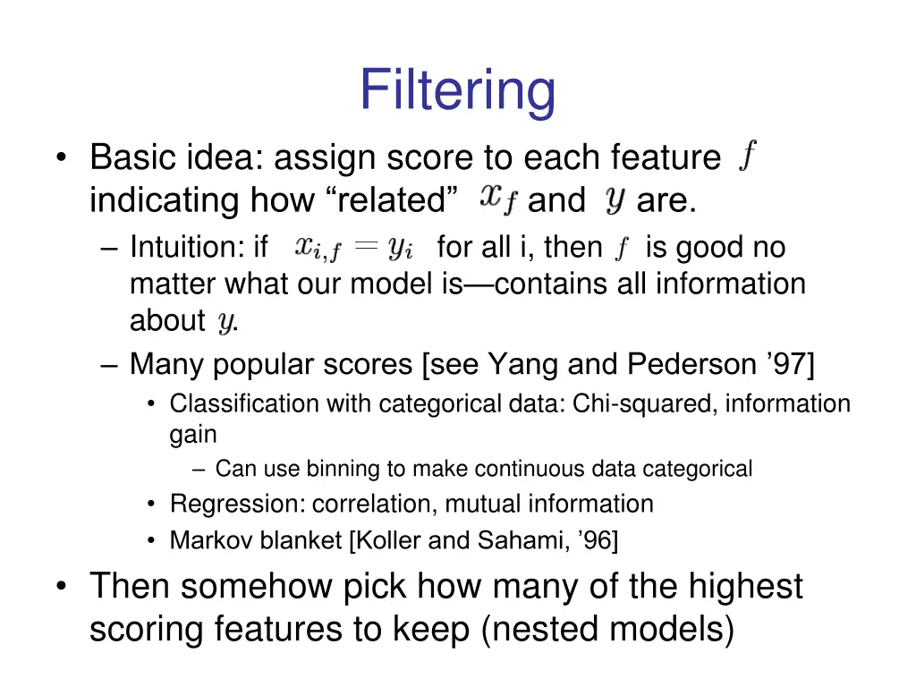 filtering 1