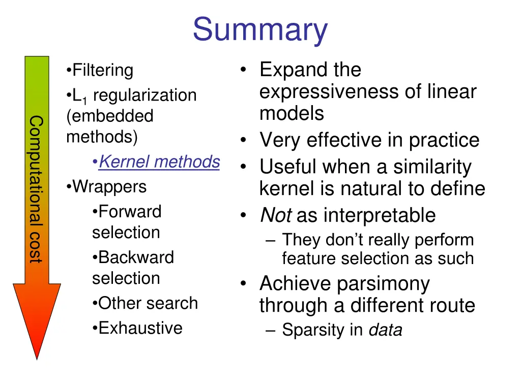 summary expand the expressiveness of linear