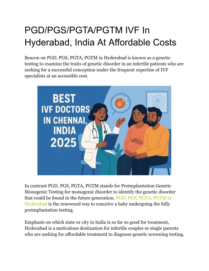pgd pgs pgta pgtm ivf in hyderabad india