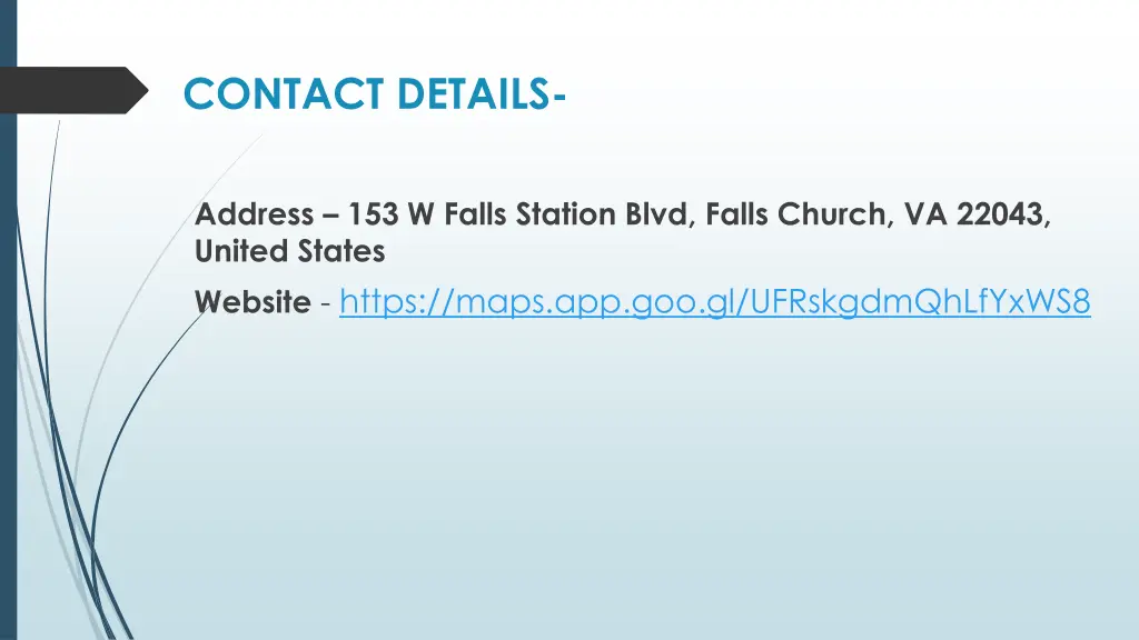 contact details