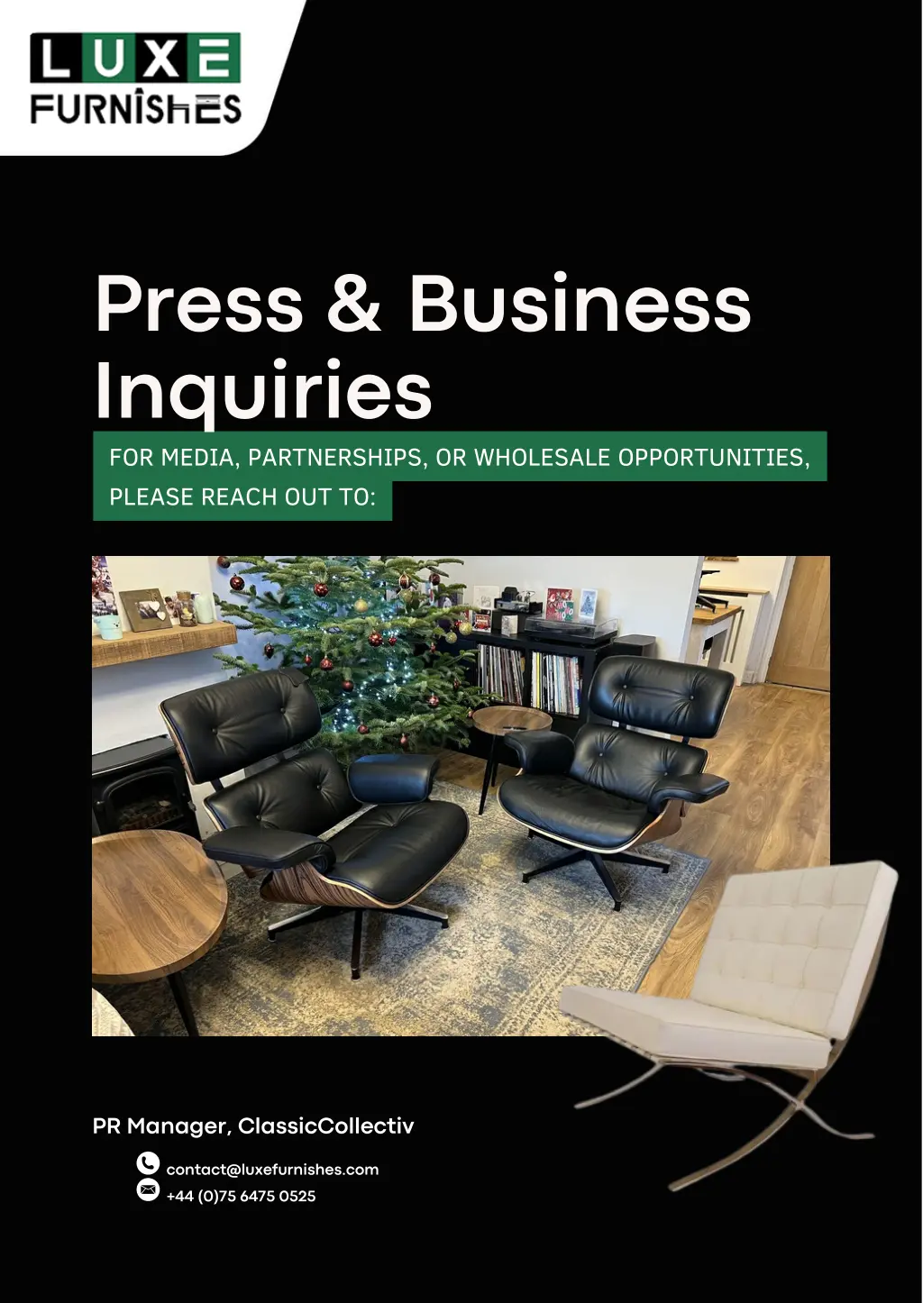 press business inquiries for media partnerships