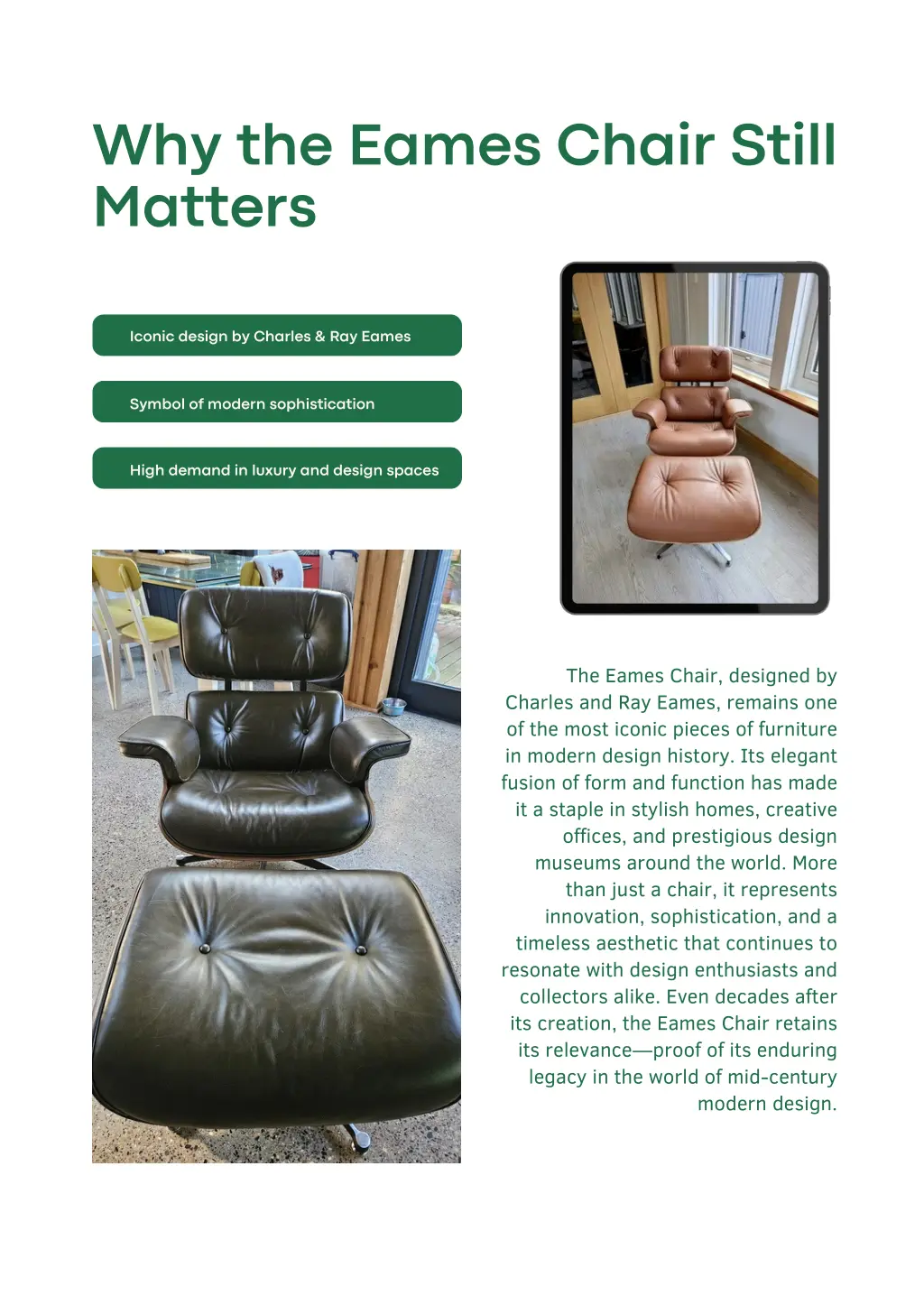 why the eames chair still matters