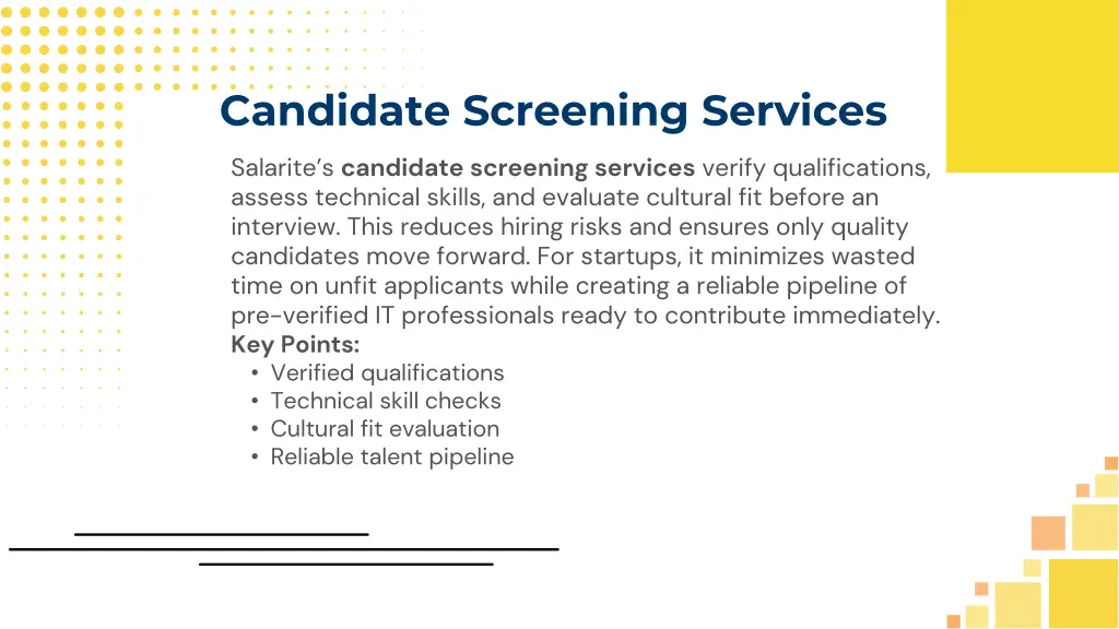 candidate screening services