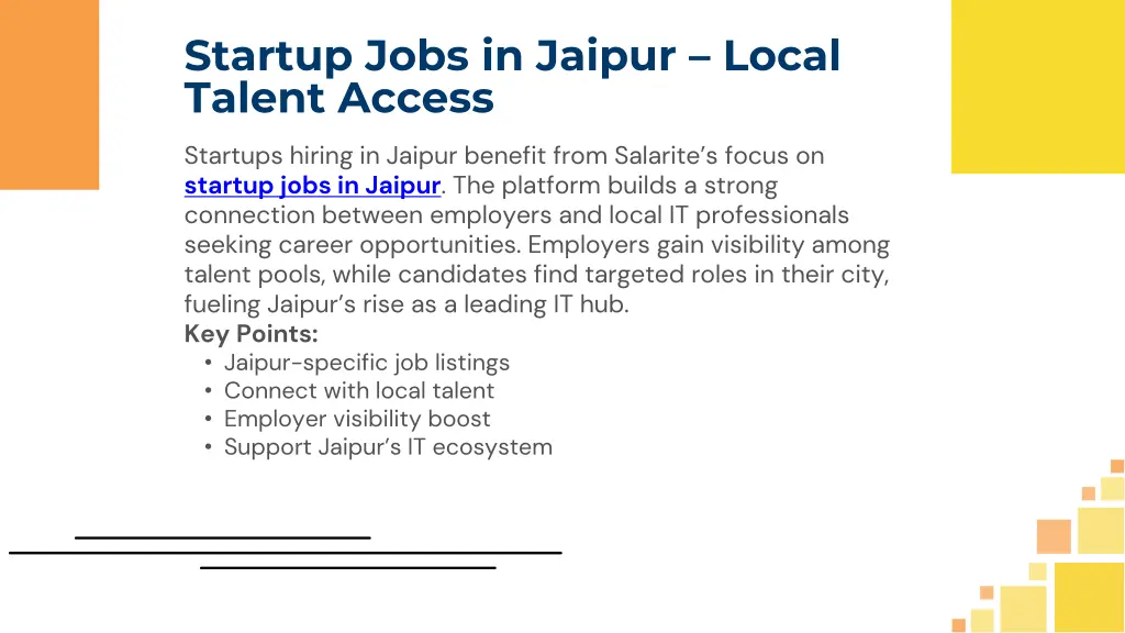 startup jobs in jaipur local talent access