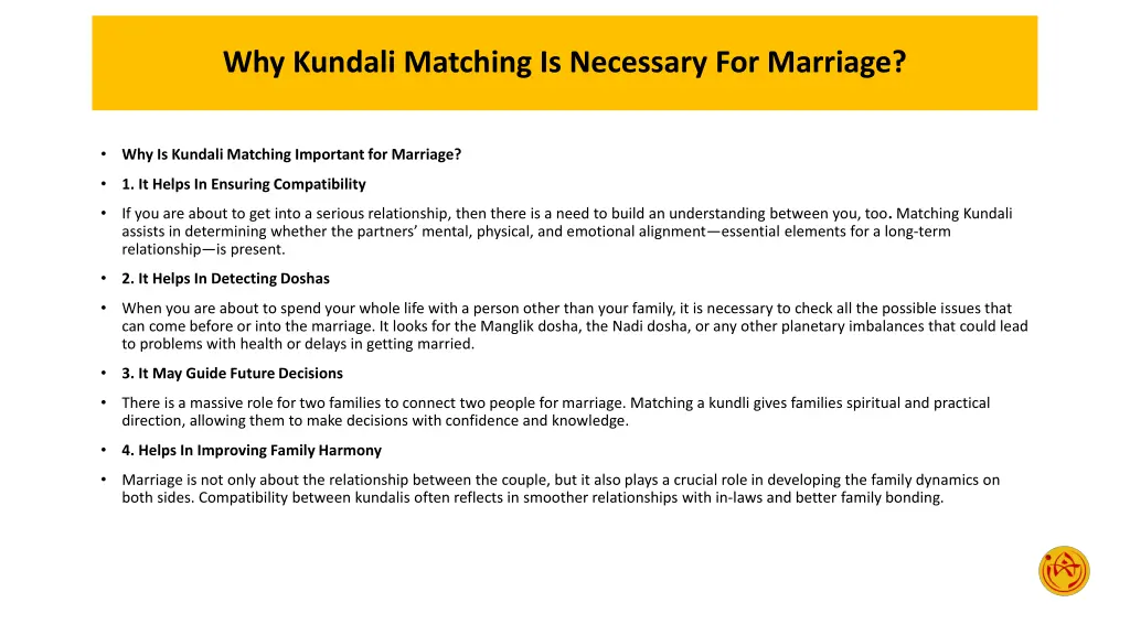 why kundali matching is necessary for marriage 2