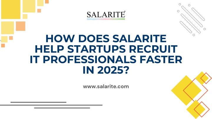 how does salarite help startups recruit