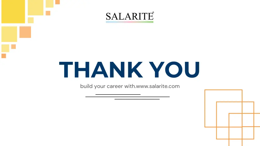 thank you build your career with www salarite com