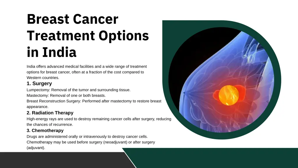 breast cancer treatment options in india