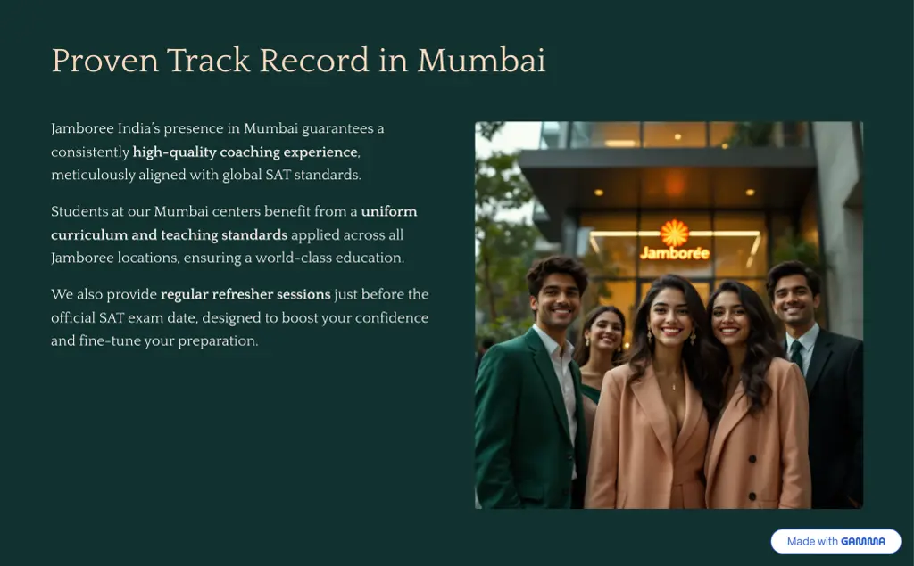 proven track record in mumbai