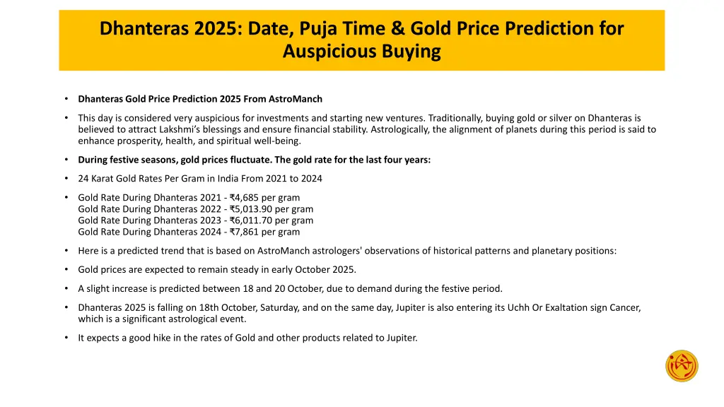 dhanteras 2025 date puja time gold price 3